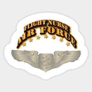 Flight Nurse - Air Force - Basic Wings - V1 Sticker